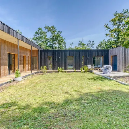 Modern With Large Garden Close To Sea And Forest